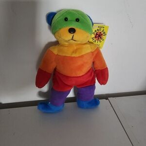 Skansen Colorful Rainbow Bear Plush